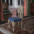 Load image into Gallery viewer, Mark Models Chippendale Ribbon-Back Side Chair, Gold Metal with Black Seat
