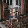Load image into Gallery viewer, Mark Models Chippendale Ribbon-Back Side Chair, Gold Metal with Black Seat
