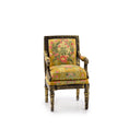 Load image into Gallery viewer, Hand Painted Louis XVI Armchair Gold Clay Decor Furniture Miniature Dollhouse
