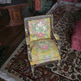 Load image into Gallery viewer, Hand Painted Louis XVI Armchair Gold Clay Decor Furniture Miniature Dollhouse
