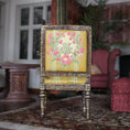 Load image into Gallery viewer, Hand Painted Louis XVI Armchair Gold Clay Decor Furniture Miniature Dollhouse
