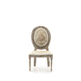 Load image into Gallery viewer, Miniature Dollhouse Louis XVI Distressed Wood & Floral Upholstery Side Chair
