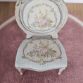 Load image into Gallery viewer, Miniature Dollhouse Louis XVI Distressed Wood & Floral Upholstery Side Chair
