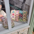 Load image into Gallery viewer, Paris Miniatures Decorated Easter Sugar Cookies on Tray with Silver Serving Platter
