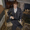 Load image into Gallery viewer, Miniature Dollhouse Porcelain Executive Gentleman Man Doll Cigarette & Wool Suit
