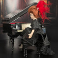 Load image into Gallery viewer, Miniature Dollhouse French Saloon Girl Porcelain Doll Victorian Cabaret Lady
