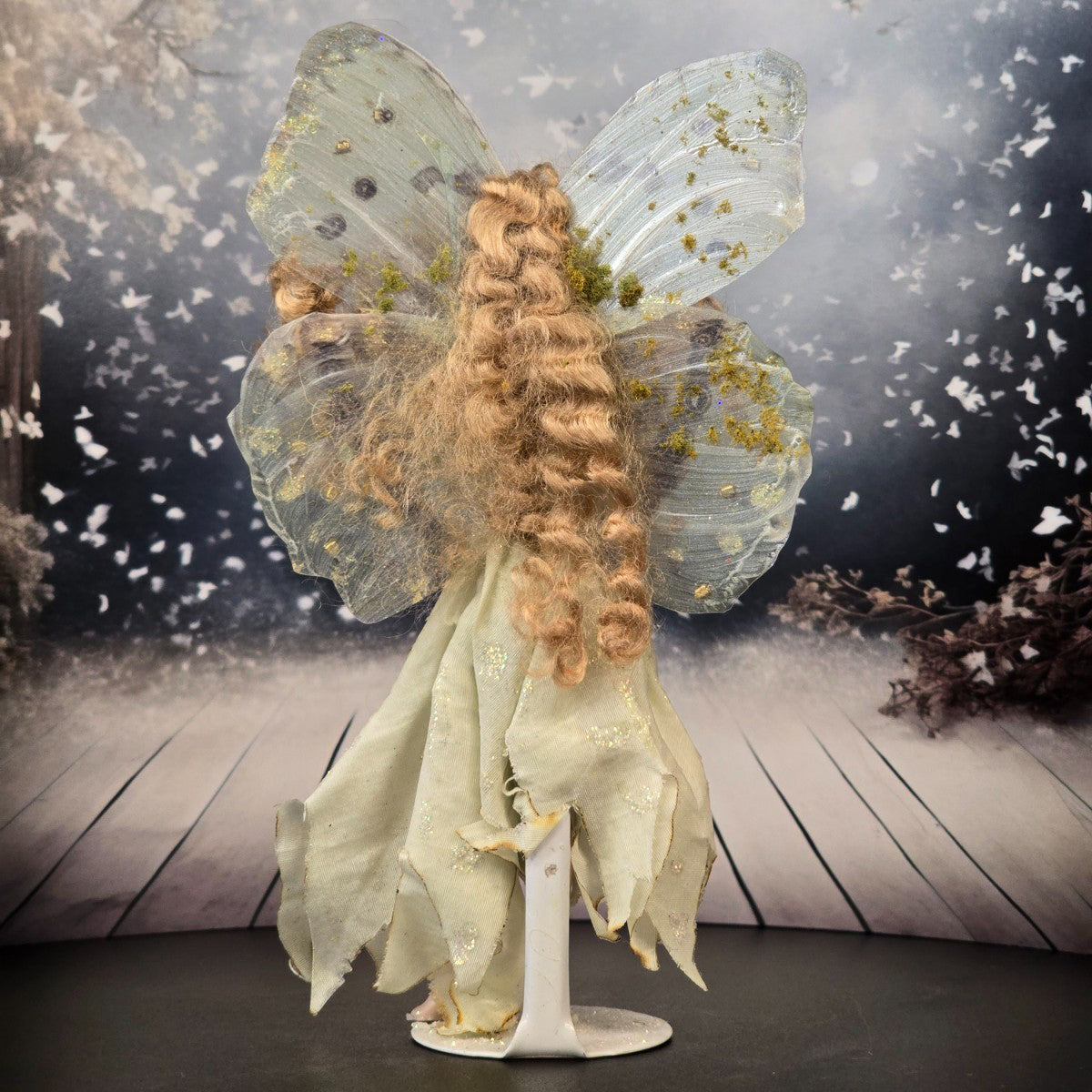 Ethereal Butterfly Fairy Porcelain Doll Artisan Handcrafted Miniature Dollhouse