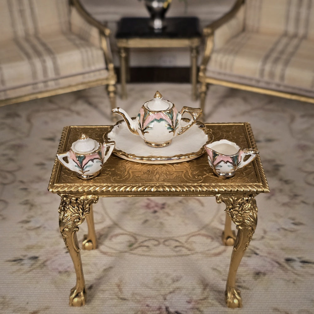 Janice Crawley Romantic Art Nouveau Dollhouse Miniature Tea Service