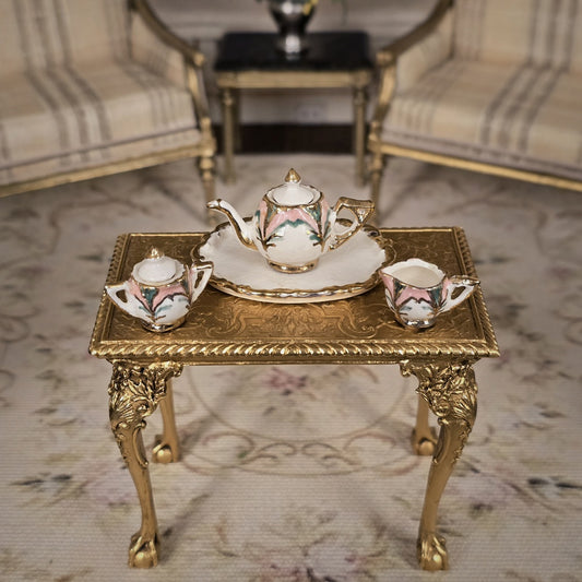Janice Crawley Romantic Art Nouveau Dollhouse Miniature Tea Service
