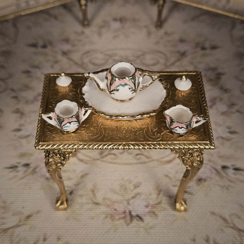 Janice Crawley Romantic Art Nouveau Dollhouse Miniature Tea Service