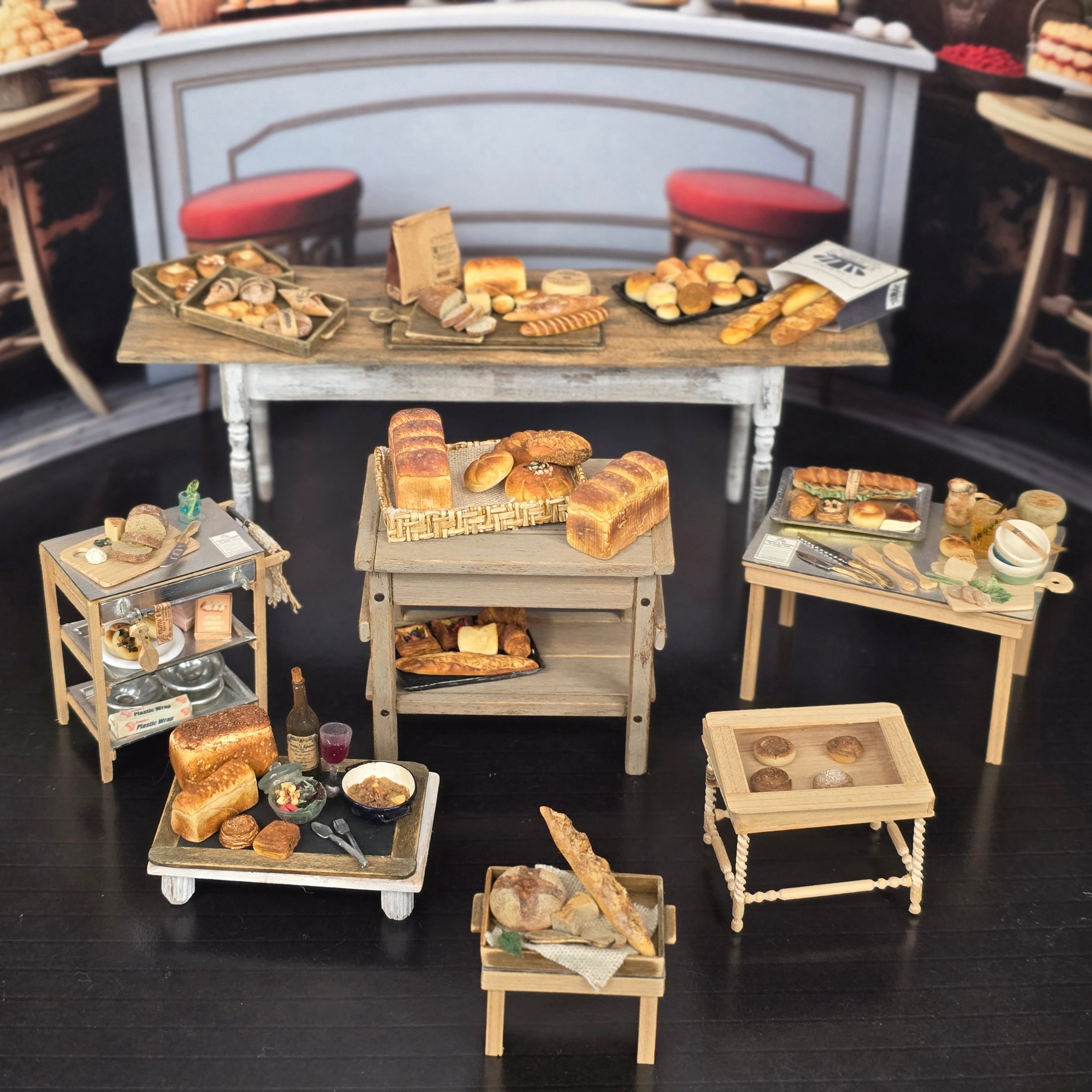 Tomo Tanaka Nunu's House Artisan Bread Display and Bakery Signs