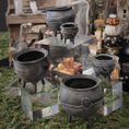 Load image into Gallery viewer, Cauldron #4 by Georgia Marfels Hand Sculpted Clay OOAK Halloween Miniature 1 1/4" Tall
