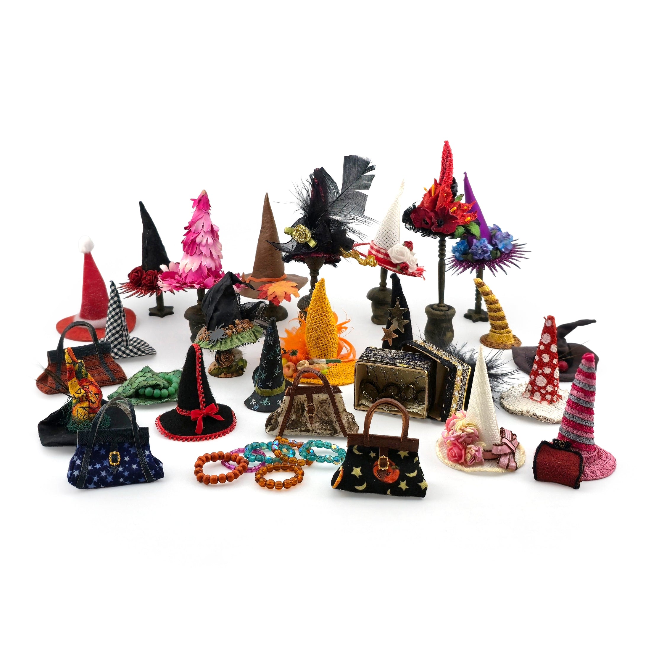 Witch Hat Shop Collection with Bags & Jewelry 1:12 Scale