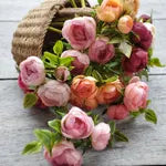 Gosia Suchodolska IGMA Artisan Miniature Rich Pink Triple Stem Rose Arrangement Magpie Exclusive