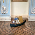 Load image into Gallery viewer, Marie-Pierre Gratias MP Creations Two Teddy's in Hand Carved Canoe
