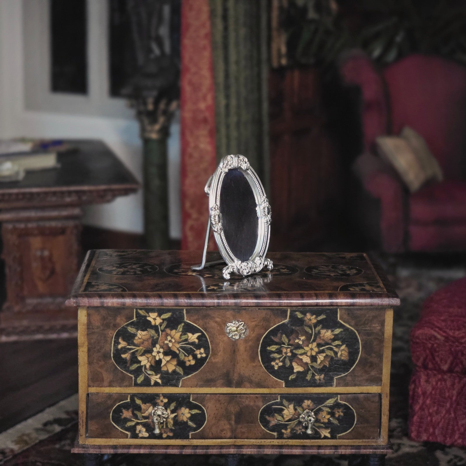 Sterling Silver Tabletop Vanity Mirror Dimitri Shevchenko