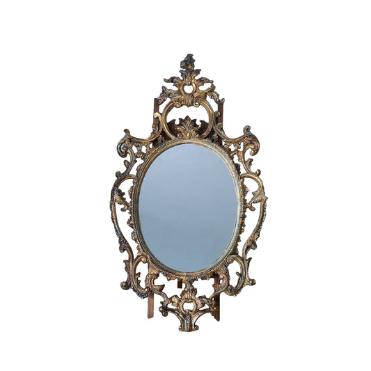 Vintage Artisan Miniature Dollhouse Georgian Oval Wall Mirror UK John J. Hodgson