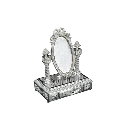 Miniature Dollhouse Sterling Silver Dressing or Vanity Mirror Dimitri Shevchenko