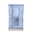 Load image into Gallery viewer, Aurearte Miniatures OOAK Gilt Blue Hand Painted Bird Armoire Cabinet Spain
