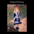Load image into Gallery viewer, Seana Gallagher “Girl with a Watering Can” Framed Impressionist Miniature Painting After Renoir
