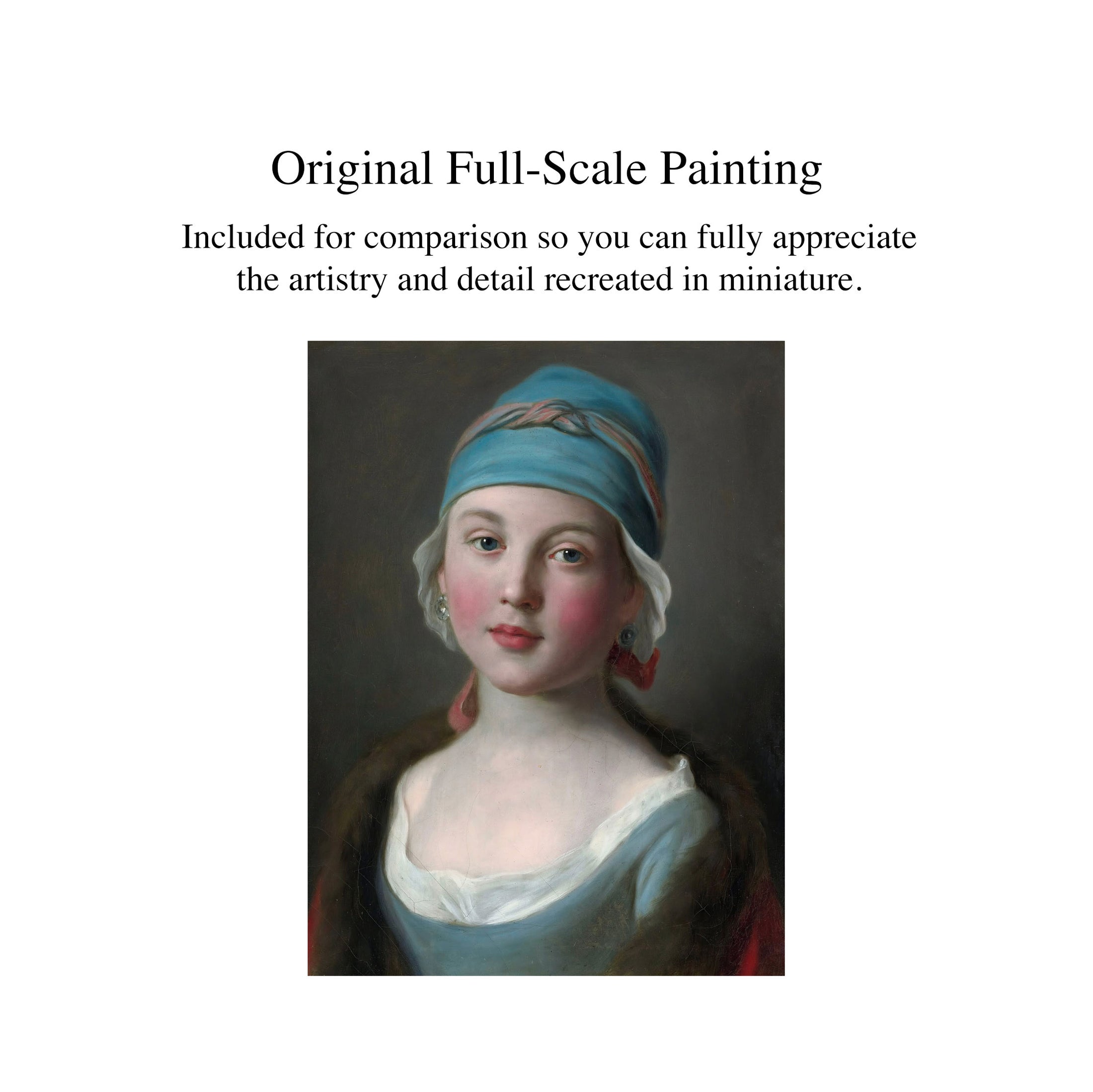 Maritza Moran Pietro Rotari Russian Girl Miniature Oil Painting 2015