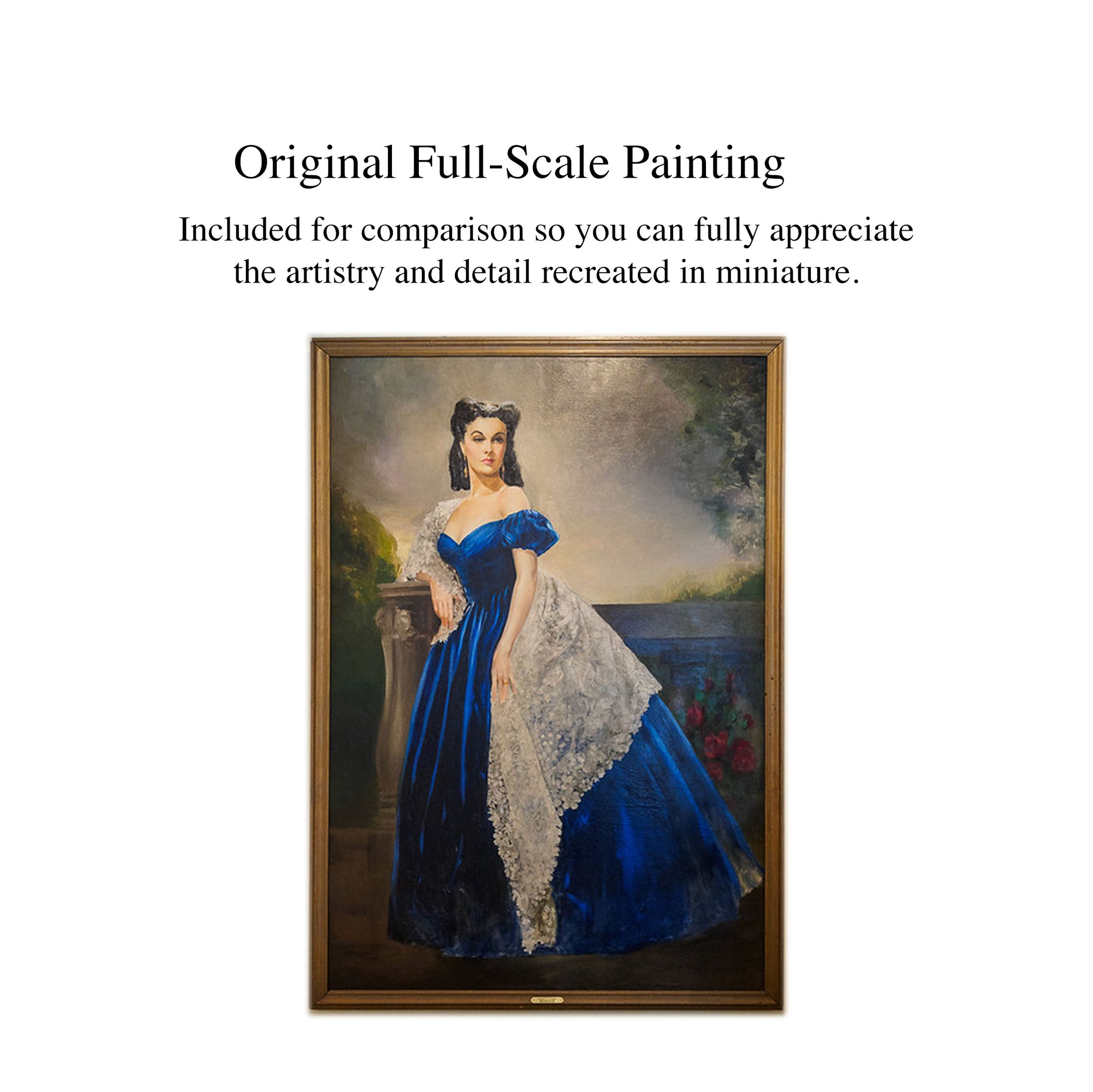 IGMA Marjorie Adams Scarlett O'Hara Gallery Portrait Oil Painting 1:12