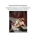 Load image into Gallery viewer, Michael Reynolds Leda and the Swan Miniature Painting After Paolo Veronese
