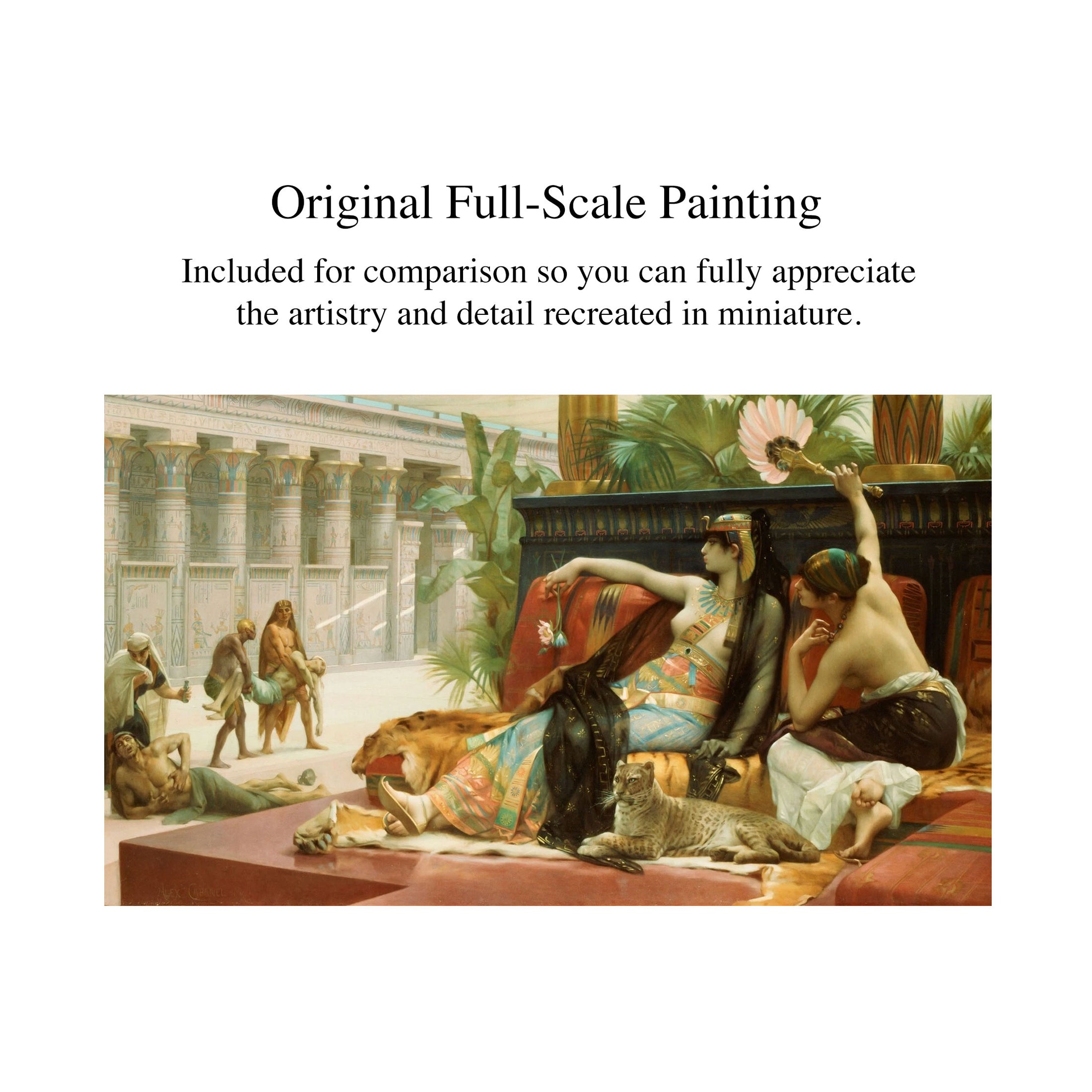 Ray Dicken Cleopatra Testing Poisons Oil Painting After Alexandre Cabanel