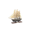 Load image into Gallery viewer, Bud Gillick Hand-Carved Painted Tall Ship Miniature Black & Cream
