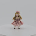 Load and play video in Gallery viewer, Pat Boldt Mignonette  in Pink Silk Dress Porcelain Companion Doll for Child 1:12
