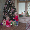 Load and play video in Gallery viewer, Svetlana Blassing Christmas Blonde Little Boy Doll in Reindeer Sweater
