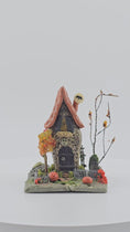 Load and play video in Gallery viewer, 1:12 Halloween Spooky Fall Witch's Haunted House Dollhouse for Miniature Scenes
