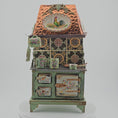 Load and play video in Gallery viewer, Video of rooster-themed wood and metal kitchen country stove
