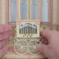 Load and play video in Gallery viewer, Vintage Working Musical Barrel Organ Cart by German Artist Hans Meier 1:12

