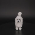Load and play video in Gallery viewer, Vintage Miniature White Poodle Dog Figure Artisan Dollhouse Pet
