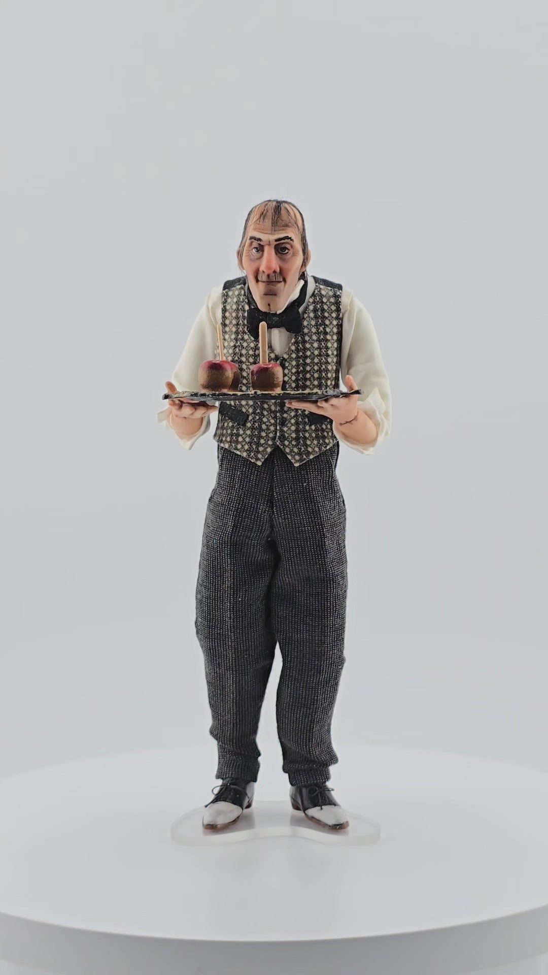 Artisan Dollhouse OOAK Miniature Art Creepy Gentleman Doll "Lurch" 1/12 Scale Sharon Cariola
