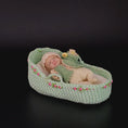 Load and play video in Gallery viewer, Rare Catherine Muniere Miniature Baby Doll with Moses Basket
