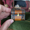 Load and play video in Gallery viewer, Signed Dome Top Steamer Trunk Handcrafted by Karen Penland 1992
