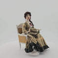 Load and play video in Gallery viewer, Victorian Lady Reading Scrapbook Porcelain Doll With Chair Dana Burton
