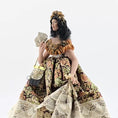 Load and play video in Gallery viewer, Autumn Floral Victorian Lady Dollhouse Doll Caramel Complexion Attributed Stacy Hofman
