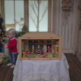 Load and play video in Gallery viewer, Rare Volker Arnold Illuminated Micro Miniature Christmas Roombox Scene 1:144 Scale
