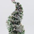 Load and play video in Gallery viewer, Whimsical Candy Cane Christmas Tree – OOAK Handcrafted Miniature Holiday Decoration
