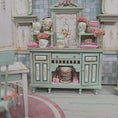 Load and play video in Gallery viewer, Aida Pravia Hand-Painted Shabby Chic Romantic Kitchen Furniture Set
