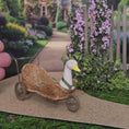 Load and play video in Gallery viewer, Francine Coyon Antique Style French Children's Goose Push Cart
