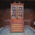 Load and play video in Gallery viewer, Alan Barnes of Tarbena Miniatures Georgian Secretary Bookcase with Carved Books 2013
