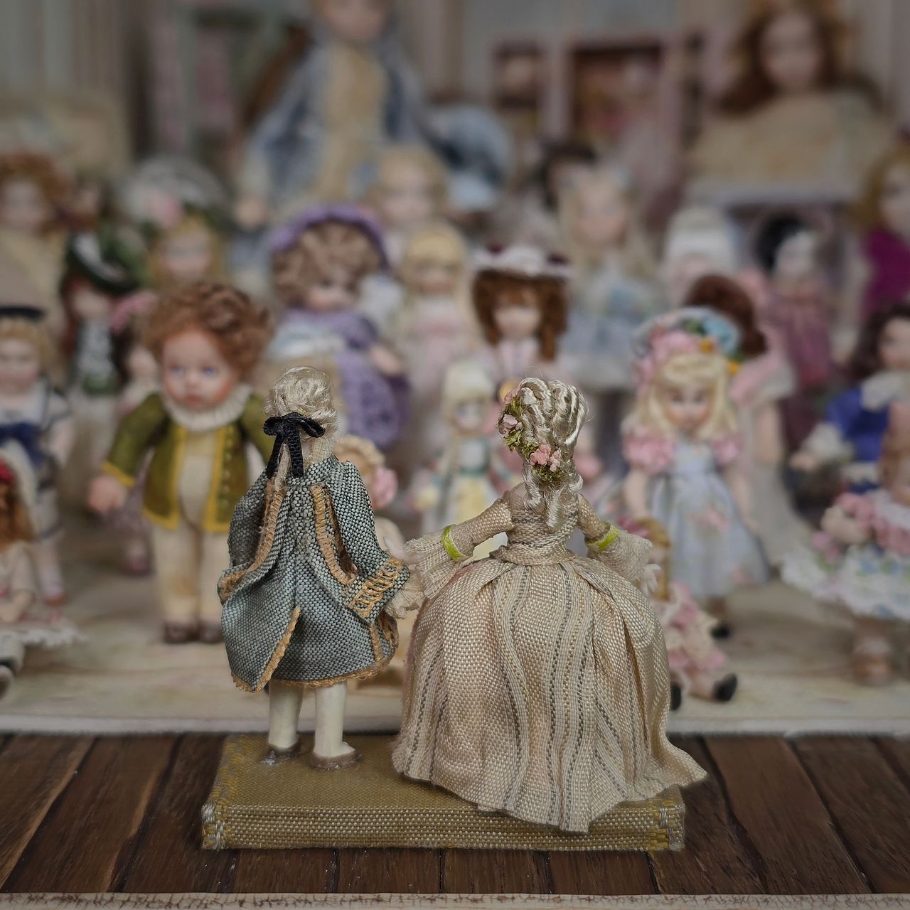 Vintage OOAK Artisan Companion Dolls 18th Century Almudena Gonzalez