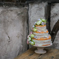 Load image into Gallery viewer, Gosia Suchodolska IGMA Artisan Pastel Floral Rustic Wedding Cake Exclusive
