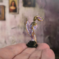 Load image into Gallery viewer, Miniature Dollhouse Jim Pounder Pink Art Deco Bronze Sculpture Lady Figurine
