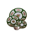Load image into Gallery viewer, Teresa Welch 2014 Green & Pink Rose 4-Piece Place Setting
