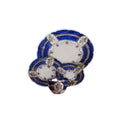Load image into Gallery viewer, Teresa Welch 2000 Cobalt Blue & Pink Floral 4-Piece Place Setting
